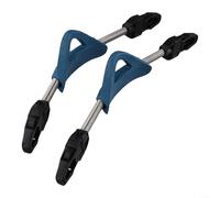 2 Pack Scuba Diving Spring Fin Straps Stainless Steel Non-slip Replacement Buckles Steel Non-slip Fin Strap For Cressi Mares Fins Stainless(M blue)