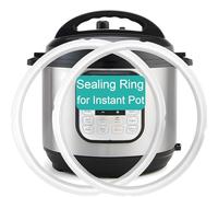 2-Pack Sealing Ring 8 Qt for Instant Pot Sealing Ring for 8 Quart Instapot, Food-grade Silicone sealing rings Replacement Seal for Instant Pot 8 Quart, Gasket 8 Qt for Instantpot Sealing Ring, Clear