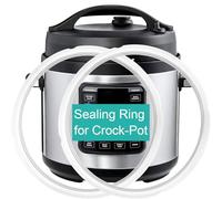 2 Pack Sealing Ring for Crock Pot 8 Quart Power Cooker, Replacement Parts Silicone Gasket Seal Rings for 8 Qt Crock-Pot Pressure Cooker, 8 Qt (SCCPPC800-V1) Model, Accessories Sealer for Crock Pot