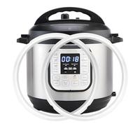 2-Pack Sealing Ring for Instant Pot 6 Quart, Food-grade Silicone Replacement Parts for Instant Pot 6 Qt, BPA-Free Accessories for Instant Pot, Lid Gasket Seal Sealing Ring for Instantpot 5&6 Qt, Clear