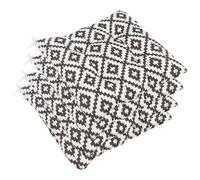 OHS Patio Chair Cushions Set of 4 Geometric, Water Resistant Garden Chair Cushions Outdoor Seat Pads Softy Comfy Cushions for Garden Furniture Bistro Chairs, Grey/White