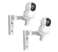 2 Pack Security Camera Wall Ceiling Mount Bracket - for TP-Link IPC40C 42EW & Kasa EC70 KC410s Series and More | Adjustable 180° Fixings Universal IndoorOutdoor Holder with Tilt Rotation (White)