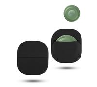 2 pack Self-adhesive Lycra Fabric Case For Motorola Moto Tag Anti-Loss Tracker, daunke Full Protection Cover (suitable for Elderly, Backpack, Luggage, Kids) Scratch-Resistant, black