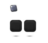 2 pack Self-adhesive Silicone Case For UGREEN FineTrack Anti-Loss Tracker, daunke Full Protection Cover (suitable for Elderly, Backpack, Luggage, Kids) Scratch-Resistant, black