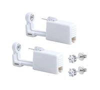 2 Pack Self Ear Piercing Gun Earring Disposable Ear Stud Gun Kit Sterile No Pain Ear Piercing Gun Kit Tool (White Crown)