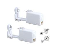 2 Pack Self Ear Piercing Gun Earring Disposable Ear Stud Gun Kit Sterile No Pain Ear Piercing Gun Kit Tool (Silver Ball)