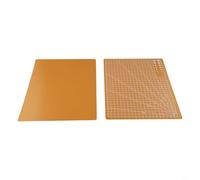 2 Pack Self Projects Cutting Anti-Slip 45x30cm Rotary A5 Craft Healing - for A4 Quilting Cutting Board with Grid Ruler for PVC Mat (Blue Ye (2PCS for A4 Yellow)