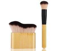 2 Pack Self Tanning Brush for Body and Face, Fake Tan Brush Body Makeup Brushes Tanner Applicator Kit Kabuki Foundation Brushes for Face Tanning Self Tan Applicator for Tanners, Lotion, Sunless