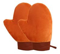 2 Pack Self Tanning Mitts, Double-Sided Velvet Streak-Free Mitt (Brown)