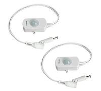 2 Pack Sensky PIR Motion Activated Sensor Switch,DC 12V-30V 3A Occupancy Sensor Switch with DC Coupler Cable for Gun Safe, Kitchen Cabinet, DIY LED Lighting (with Light Sensor)