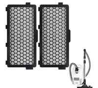 2 Pack SF-HA50 Hepa Active Airclean Filter, Air Clean Filters Replacement Compatible with Miele S4000 S5000 S6000 S8000 Complete C2 C3 Compact C1 Vacuum Cleaner Accessories, Remove Dust for Fresh Air