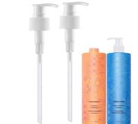 2 Pack Shampoo and Conditioner Pump Compatible with Amika 1L/33.8 Fl Oz Bottle, Liter Pump for amika 33.8 oz Pump Dispenser