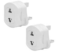 2 Pack Shaver Plug Adaptor UK, Toothbrush Adapter Plug UK, Electric Toothbrush Adapter Plug UK, Bathroom Shaver Adapter Plug UK for Toothbrush Charger