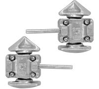 2 Pack Shipping Container Connection Locks, Standard Shipping Container Manual Lock Left Right Hand Locking Casting Steel, No Lever Required