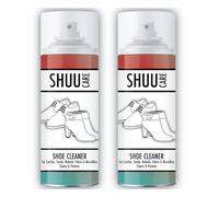 2 Pack Shoe Cleaner Spray 250ML for Suede, Nubuck, Fabric & Synthetic Trainers, Boots. Microfiber Cleans and Protects