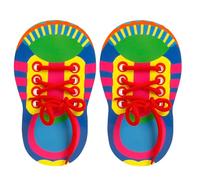 2 Pack Shoe Lace Practice for Kids | Learn to Tie Shoe Laces Kids | Shoelaces Threading Teaching Toy | Early Educational Lacing Board Sensory Toys for Kids Toddler