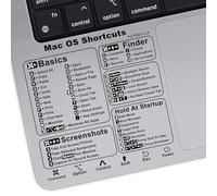 2 Pack Shortcut Sticker for Mac OS, Shortcuts for MacBook M1/M2/M3/M4, Shortcut Stickers for MacBook Air and Pro 13-16 inch, Residue Free Vinyl for Any