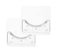 2 Pack Shower Curtain Rod Holder Wall Mounted for Large Diameter Up to 2.4 Inch No Drill Required for Smooth Surfaces