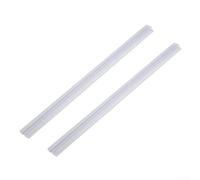 2 Pack Shower Door Seal Replacement 50cm Glass Bottom Gasket Water Deflector Strip for 14 17 23 metersm Enclosures Transparent Rubber Barrier No Sticky Needed For Easy Install(17mm)