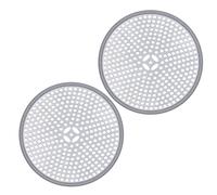 2 Pack Shower Drain Hair Catcher Stainless Steel Shower Drain Cover Super Seal Shower Drain Protector, Shower Plughole Cover Hair Catcher for Shower Drain for Bath/Tub/Sink/Flat/Floor