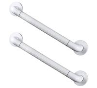 2 Pack Shower Grab Bar, Removable Bath Handrails for Seniors and Elderly, Bathroom Safety Grip No Drilling Waterproof(White)