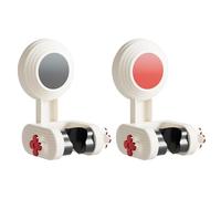 2 Pack Shower Sprayer Holder, Showerhead Holder for Wall, Wall Mount Handheld Shower Head Wand Holder, Adjustable Suction Cup Shower Head Bracket, Shower Head Holder with Strong Suction Cups