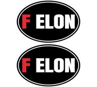 2 Pack Shut Up Elon Decal F Elon Musk Stickers Decals Anti Elon Bumper Sticker Elon was Crazy Decal Funny Regret Elon Musk Sticker Cling(F Elon 6 * 4in)