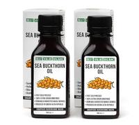 2 Pack - Siberian Sea Buckthorn Seed Oil | 100% Natural Extra Virgin Cold Pressed 2x100 ml / 6.8 fl oz (2 bottles) | Unrefined Raw No-GMO Vegan | Premium Food Grade | Cooking, Salads or Skin Care
