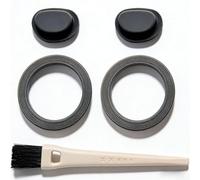 2 Pack Silicone Blender Seal Rings, Grey Replacement Gaskets with Cleaning Brush for Kitchen Blenders Airtight Leak Proof