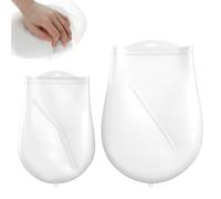 2-Pack Silicone Bread Sling Dough Proofer, Silicone Kneading Bag Set, Large & Small Dough Kneading Bag for Bread, Pastry, Pizza, Tortilla, White