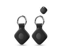 2 pack Silicone Case for ATUVOS Air Tag/Tile Mate 2024 Anti-Loss Tracker,daunke Full Protection Cover(suitable for Elderly,Pets,Backpack,Luggage,Kids,Keys) Scratch-Resistant,Black