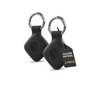 2 pack Silicone Case For eufy Security SmartTrack Link Anti-Loss Tracker,daunke Full Protection Cover(suitable for Elderly,Pets,Backpack,Luggage,Kids,Keys) Scratch-Resistant,Black