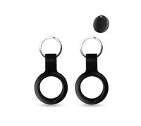 2 pack Silicone Case For MiLi MiTag Anti-Loss Tracker,daunke Full Protection Cover(suitable for Elderly,Pets,Backpack,Luggage,Kids,Keys) Scratch-Resistant,Black