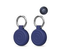 2 pack Silicone Case For Motorola Moto Tag Anti-Loss Tracker,daunke Full Protection Cover(suitable for Elderly,Pets,Backpack,Luggage,Kids,Keys) Scratch-Resistant,Blue