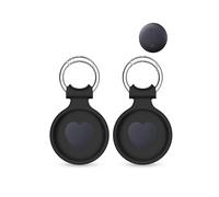 2 pack Silicone Case For Reyke HB15 Smart Tag Anti-Loss Tracker,daunke Full Protection Cover(suitable for Elderly,Pets,Backpack,Luggage,Kids,Keys) Scratch-Resistant,Black