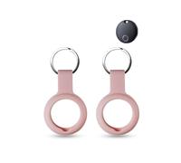 2 pack Silicone Case for Reyke Smart Tag Pro Anti-Loss Tracker,daunke Full Protection Cover(suitable for Elderly,Pets,Backpack,Luggage,Kids,Keys) Scratch-Resistant,Pink