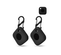 2 pack Silicone Case for Tile by Life360 Mate/Tile Mate (2022/2024) Tracker Anti-Loss Tracker,daunke Full Protection Cover(suitable for Elderly,Pets,Backpack,Luggage,Kids,Keys) Scratch-Resistant,Black