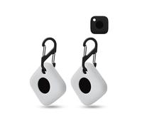 2 pack Silicone Case for Tile by Life360 Mate/Tile Mate (2022) Tracker Anti-Loss Tracker,daunke Full Protection Cover(suitable for Elderly,Pets,Backpack,Luggage,Kids,Keys) Scratch-Resistant,White