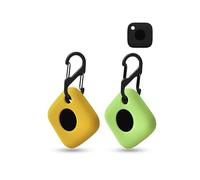 2 pack Silicone Case for Tile by Life360 Mate/Tile Mate (2022) Tracker Anti-Loss Tracker,daunke Full Protection Cover(suitable for Elderly,Pets,Backpack,Luggage,Kids,Keys) Scratch-Resistant,Yellow