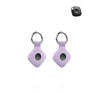 2 Pack,Silicone Case for Tile Life360 Mate 2024 - Shockproof, Signal-Compatible, and Easy-to-Remove Cover for Location Finder - Durable, Eco-Friendly, and Anti-Lost Design,Purple