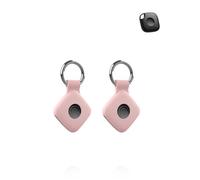 2 Pack,Silicone Case for Tile Life360 Mate 2024 - Shockproof, Signal-Compatible, and Easy-to-Remove Cover for Location Finder - Durable, Eco-Friendly, and Anti-Lost Design,RoseRed
