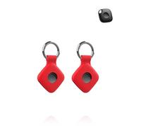 2 Pack,Silicone Case for Tile Life360 Mate 2024 - Shockproof, Signal-Compatible, and Easy-to-Remove Cover for Location Finder - Durable, Eco-Friendly, and Anti-Lost Design,Red
