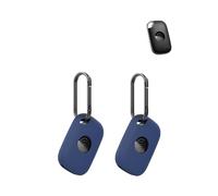 2 pack Silicone Case for Tile Life360 Pro Anti-Loss Tracker,daunke Full Protective Cover for Cat & Pet Collars(suitable for Elderly,Backpack,Luggage,Kids,Keys) Scratch-Resistant,Blue