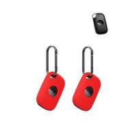 2 pack Silicone Case for Tile Life360 Pro Anti-Loss Tracker,daunke Full Protective Cover for Cat & Pet Collars(suitable for Elderly,Backpack,Luggage,Kids,Keys) Scratch-Resistant,Red