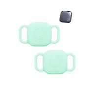 2 Pack Silicone Case for UGREEN Anti-Lost GPS Pet Tracker,daunke Waterproof &Scratch-Resistant & Washable Cover,Fit for Dog/Cat Collars Portable Locator Accessory,Green