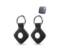 2 pack Silicone Case For UGREEN FineTrack Anti-Loss Tracker,daunke Full Protection Cover(suitable for Elderly,Pets,Backpack,Luggage,Kids,Keys) Scratch-Resistant,Black