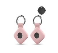 2 pack Silicone Case For VOCOlinc VT2202 Anti-Loss Tracker,daunke Full Protection Cover(suitable for Elderly,Pets,Backpack,Luggage,Kids,Keys) Scratch-Resistant,Pink