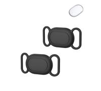2 Pack Silicone Case for Xiaomi Tag Anti-Lost GPS Pet Tracker,daunke Waterproof &Scratch-Resistant & Washable Cover,Fit for Dog/Cat Collars Portable Locator Accessory,Black