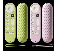 [2 Pack] Silicone Cover Case for Google TV Streamer 4K Google TV (4K) Voice Remote 2024 Remote Cover Anti-Slipping Silicone Case Glowing in The Dark