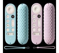 [2 Pack] Silicone Cover Case for Google TV Streamer 4K Google TV (4K) Voice Remote 2024 Remote Cover Anti-Slipping Silicone Case Glowing in The Dark